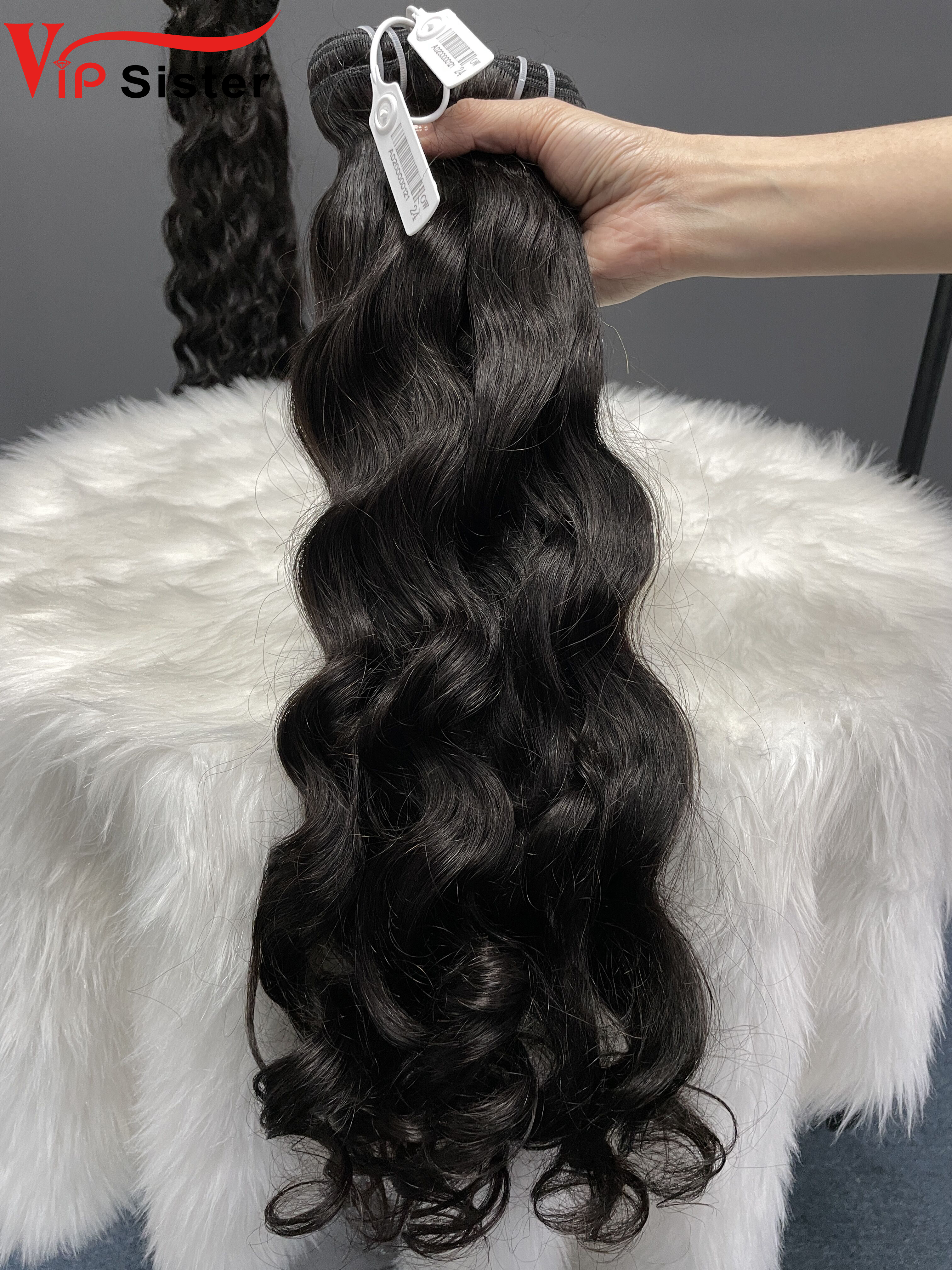 Virgin Ocean Wave Hair Bundle 24 26 28Inch Free Shipping