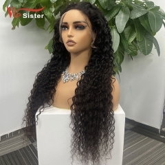 Natural #1b Brazilian Virgin Human Hair 13x4 Swiss HD wig Deep Curly