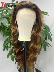 Highlight Body Wave 13X4 Transparent 200% Density 26 Inch Wig Free Shipping
