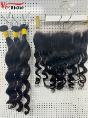 Raw Loose Wave 14 16 18 Inch And 13x4 HD Lace 14 Inch  Free Shipping