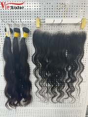 Raw Body Wave 16 18 20 Inch And 13x4 HD Lace 18 Inch  Free Shipping