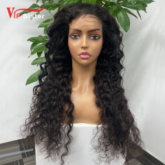 Natural #1b Brazilian Virgin Human Hair 5x5 Swiss HD wig DeepWave