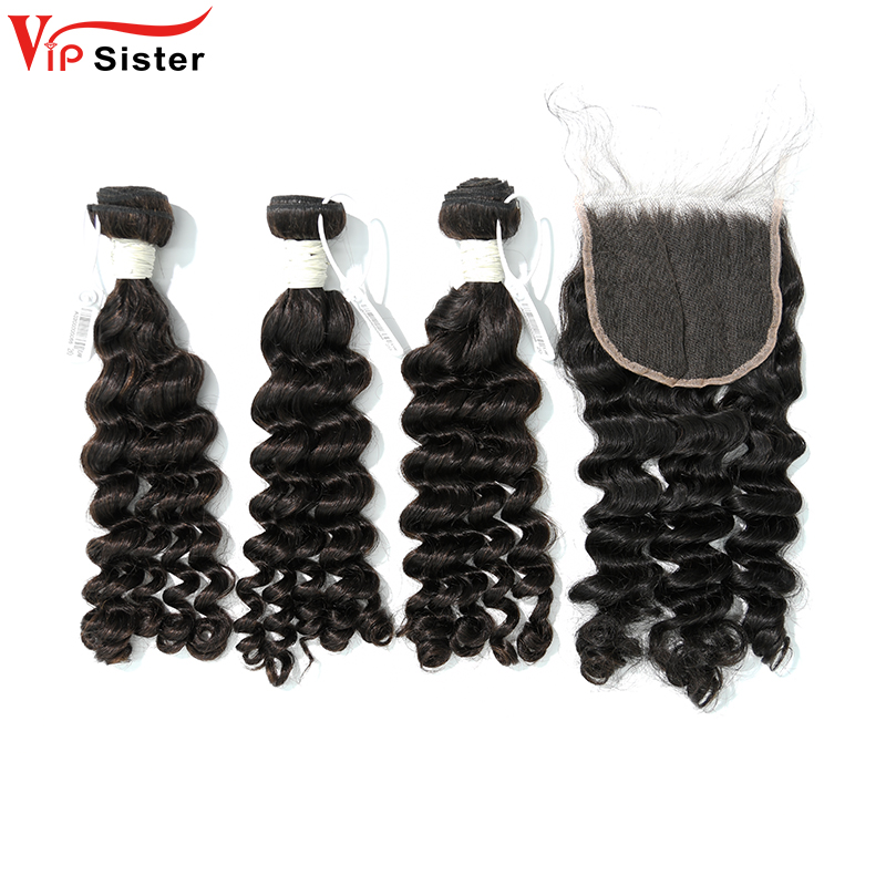 Virgin Deep Wave 18 20 22 Inch And 5x5 HD Lace 20 Inch  Free Shipping