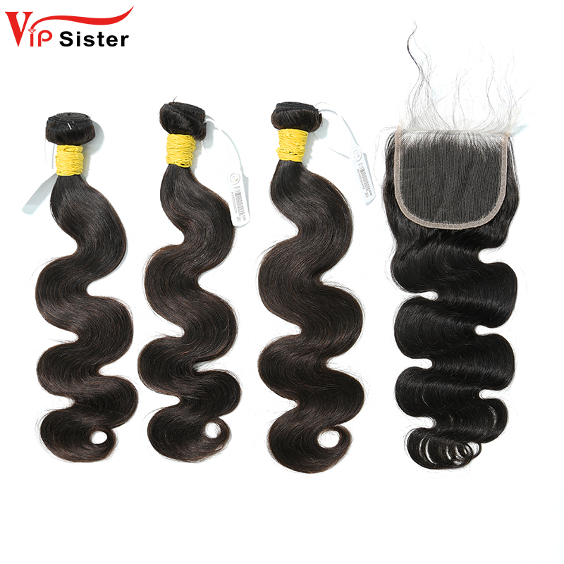 Virgin Body Wave 20 22 24 Inch And 4x4 HD Lace 20 Inch  Free Shipping