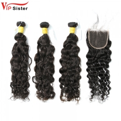 Virgin Indian Curly 18 20 22 Inch And 4x4 HD Lace 20 Inch  Free Shipping