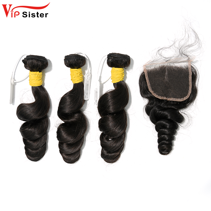 Virgin Loose Wave 14 16 18 Inch And 4x4 HD Lace 18 Inch  Free Shipping