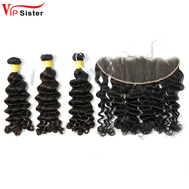 Raw Deep Wave 20 22 24 Inch And 13x4 HD Lace 18 Inch  Free Shipping