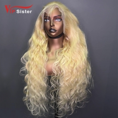 #613 Blonde European Virgin Human Hair Transparent 13x6 Frontal Wig body wave