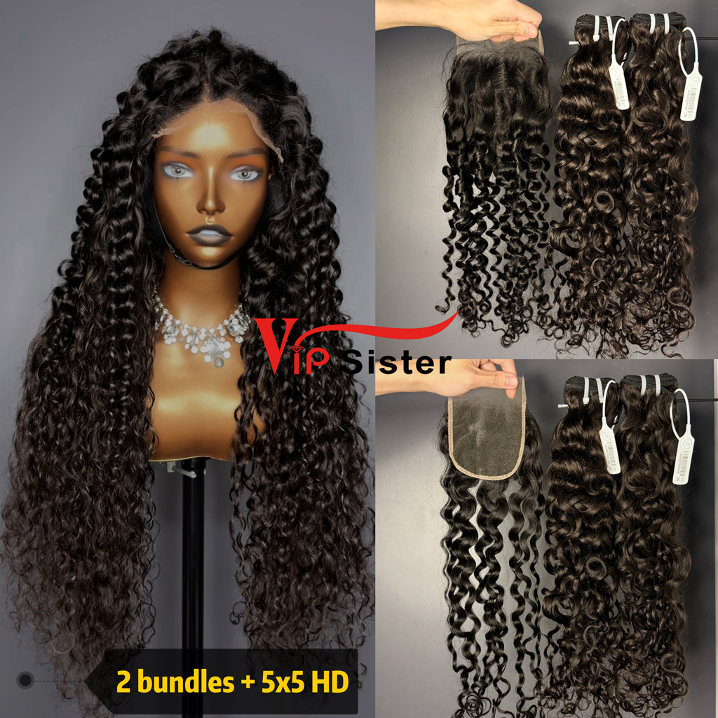 Brazilian 100% Full Cuticle Top Virgin Human Hair Italian curly 5x5 HD Lace Wig