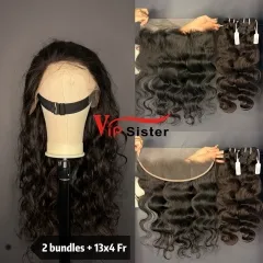 Brazilian 100% Full Cuticle Top Virgin Human Hair Body wave 13x4 Frontal Wig