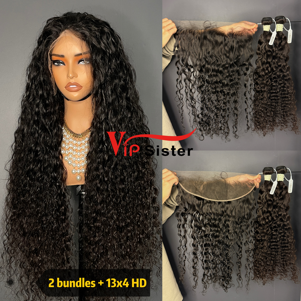 Brazilian 100% Full Cuticle Top Virgin Human Hair Indian curly 13x4 HD Lace Wig