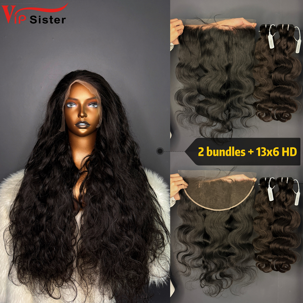 Brazilian 100% Full Cuticle Top Virgin Human Hair Body wave 13x6 HD Lace Wig