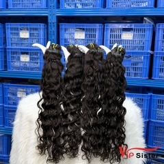 #1b Brazilian 100% Full Cuticle Raw Human Hair Weft Indian wavy