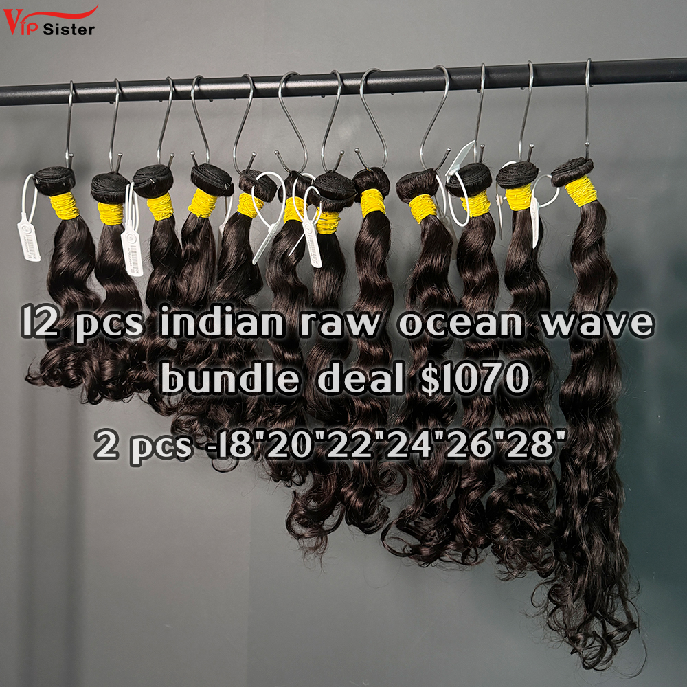 Vipsister 12 pcs indian raw hair bundles total 1070$ free shipping