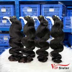 #1b Brazilian 100% Full Cuticle Raw Human Hair Weft Body wave