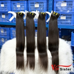 #1b Peruvian 100% Full Cuticle Raw Human Hair Weft Straight