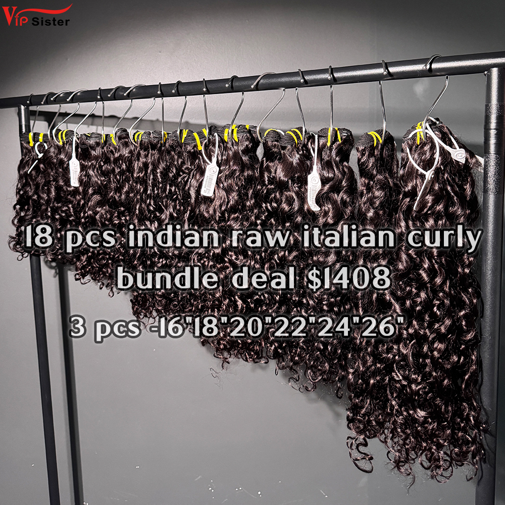Vipsister 18 pcs indian raw hair bundles total 1408$ free shipping