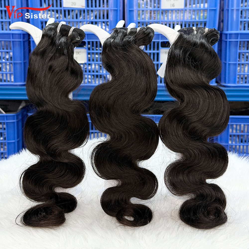 #1b Brazilian 100% Full Cuticle Top Virgin Human Hair Weft Body wave