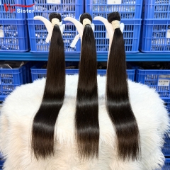 #1b Brazilian 100% Full Cuticle Top Virgin Human Hair Weft Straight