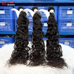 #1b Indian 100% Full Cuticle Top Virgin Human Hair Weft Indian curly