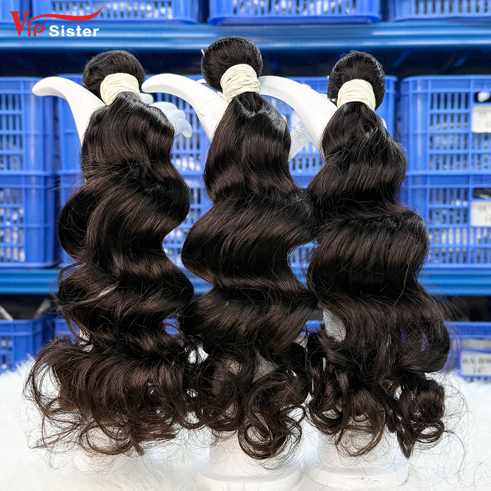 #1b Brazilian 100% Full Cuticle Top Virgin Human Hair Weft Ocean wave