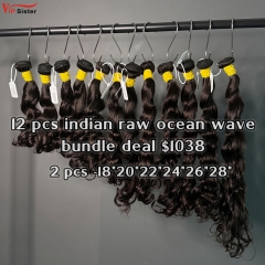 Vipsister 12 pcs indian raw hair bundles total 1038$ free shipping