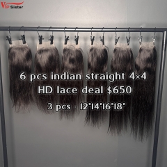Vipsister 12 pcs indian hair 5×5 hd closure total 650$ free shipping