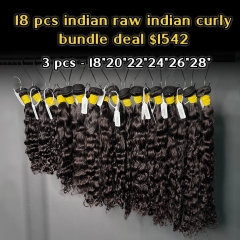 Vipsister 18 pcs indian raw hair bundles total 1542$ free shipping