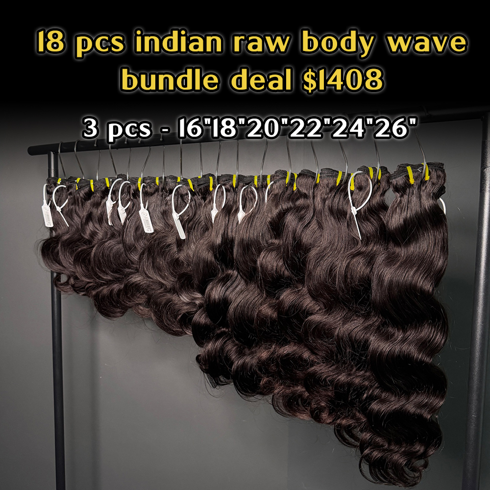 Vipsister 18 pcs indian raw hair bundles total 1408$ free shipping