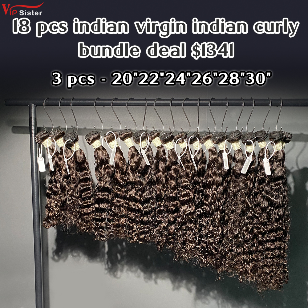 Vipsister 18 pcs indian virgin hair bundles total 1341$ free shipping