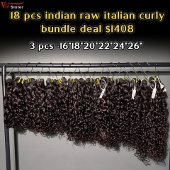Vipsister 18 pcs indian raw hair bundles total 1408$ free shipping