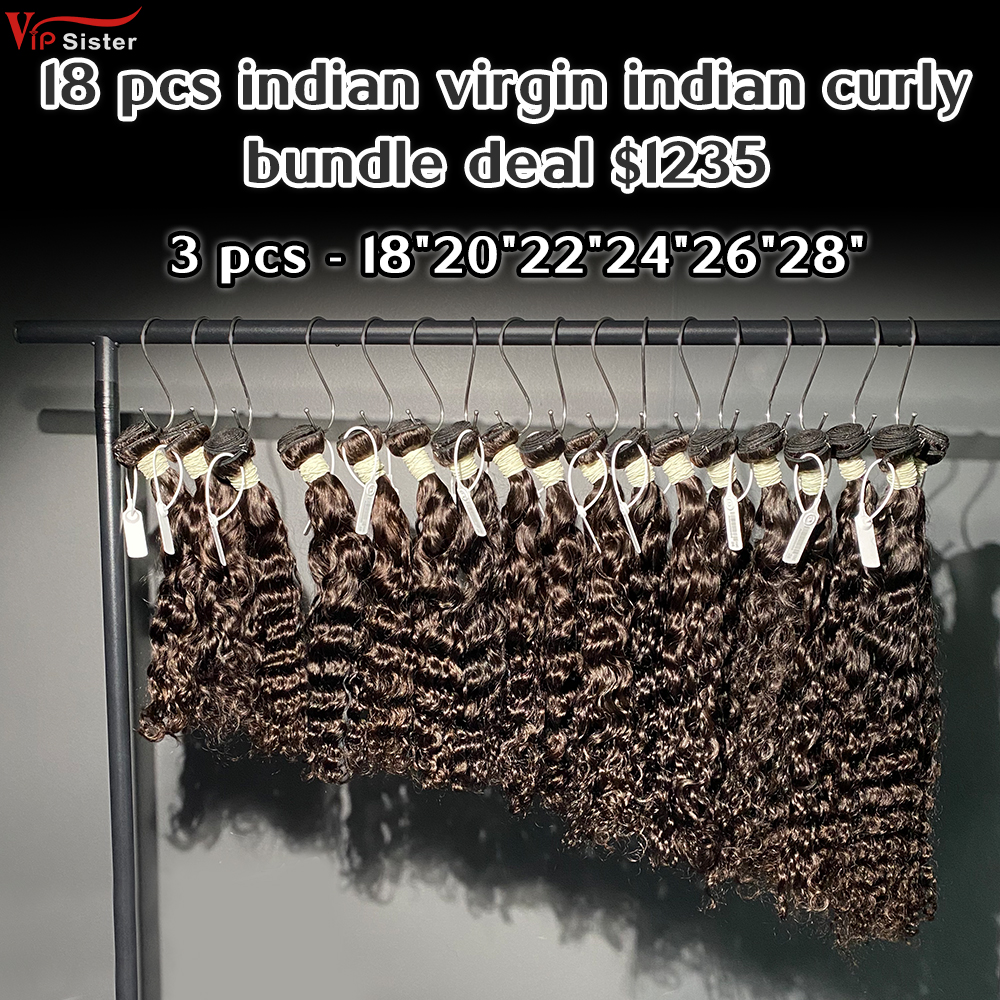 Vipsister 18 pcs indian virgin hair bundles total 1235$ free shipping