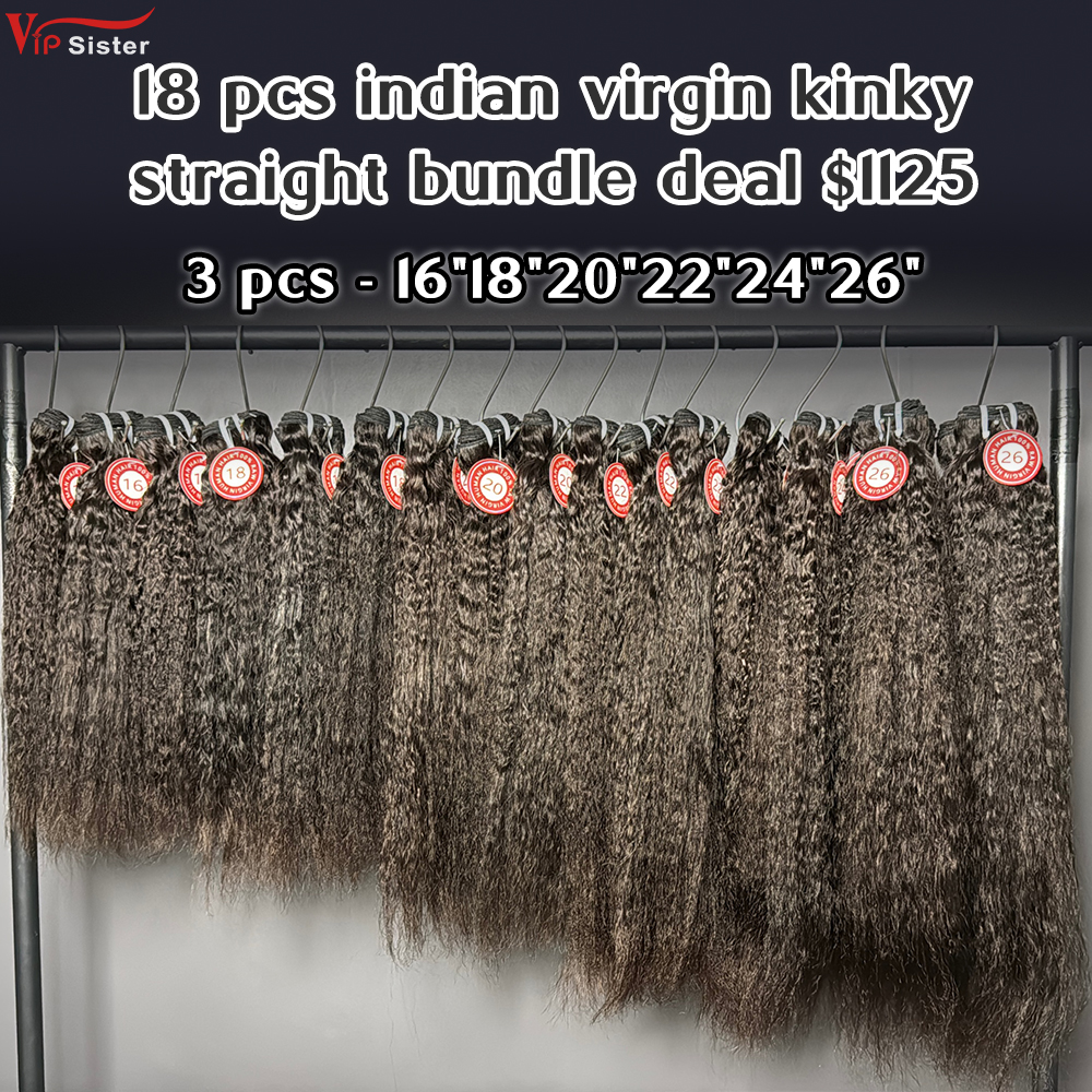 Vipsister 18 pcs indian virgin hair bundles total 1125$ free shipping