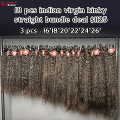 Vipsister 18 pcs indian virgin hair bundles total 1125$ free shipping