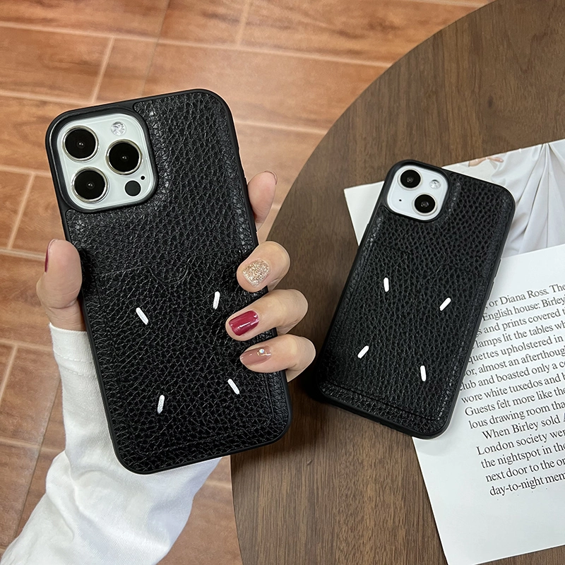 マルジェラ iPhone15/14 Proケース 4ステッチ Maison Margiela 芸能人 