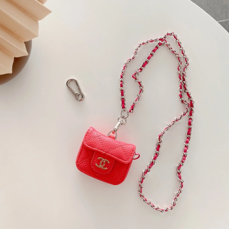 シャネル AirPods Pro2ケース チェーンストラップ付き