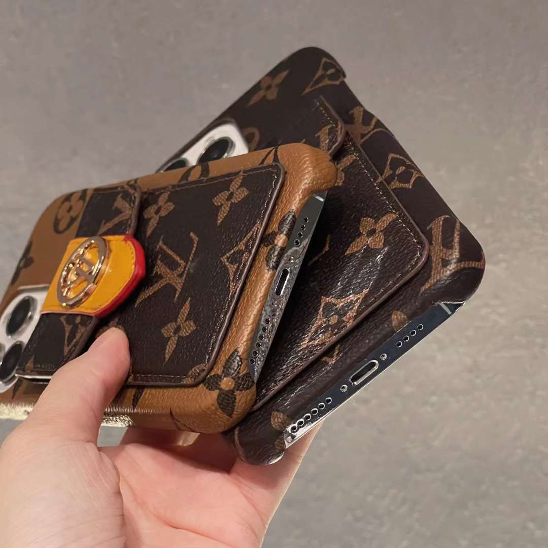ヴィトン iPhone15 Pro Max/14 Proケース ショルダー付き モノグラム柄