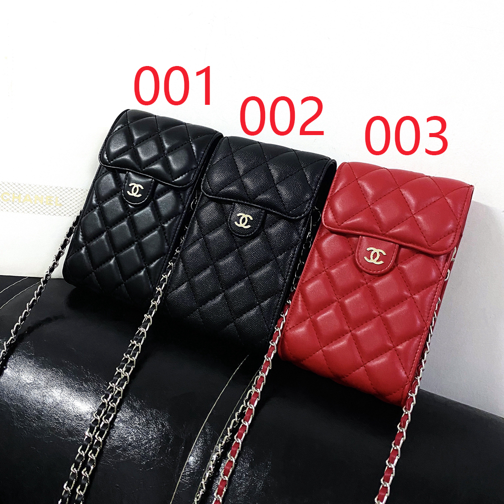 ✨CHANEL VIPノベルティ お財布付きスマホショルダー✨ シャネル お財布ポシェット ココマーク CHANEL スマホポーチ チェーン付き