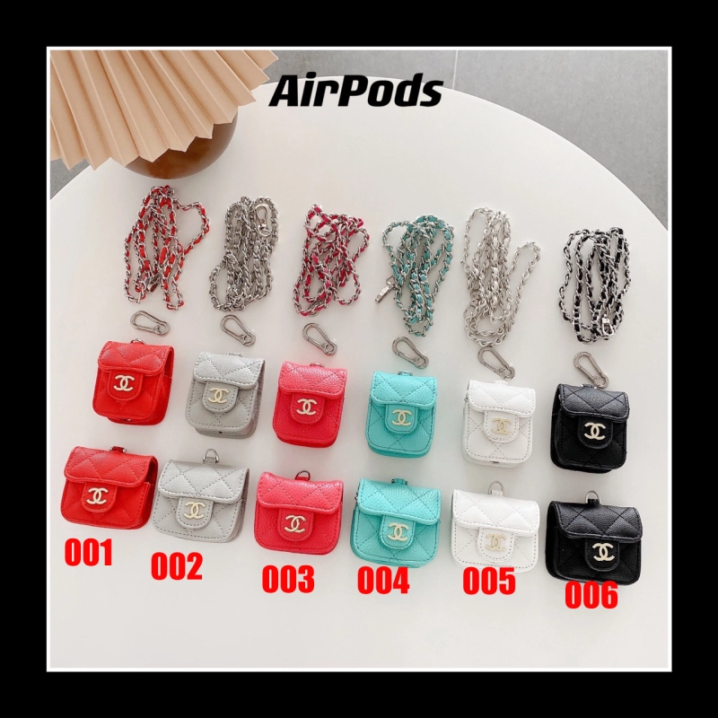 シャネル AirPods Pro2ケース チェーンストラップ付き