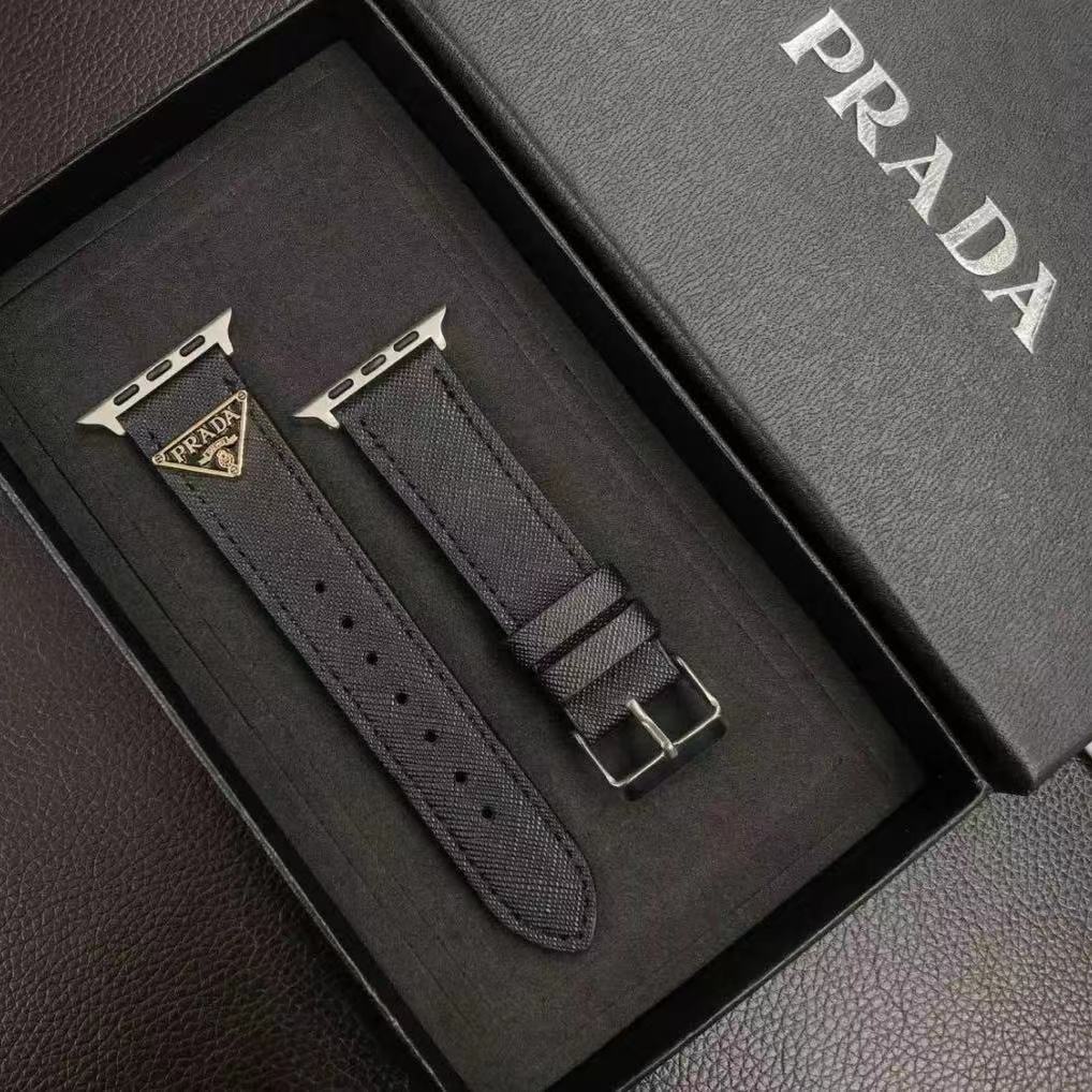 プラダ アップルウォッチ 時計ベルト バンド Ultra Series8 SE 49mm 45mm 41mm 44mm 40mm 42mm 38mm  PRADA Apple Watchバンド 人気発売