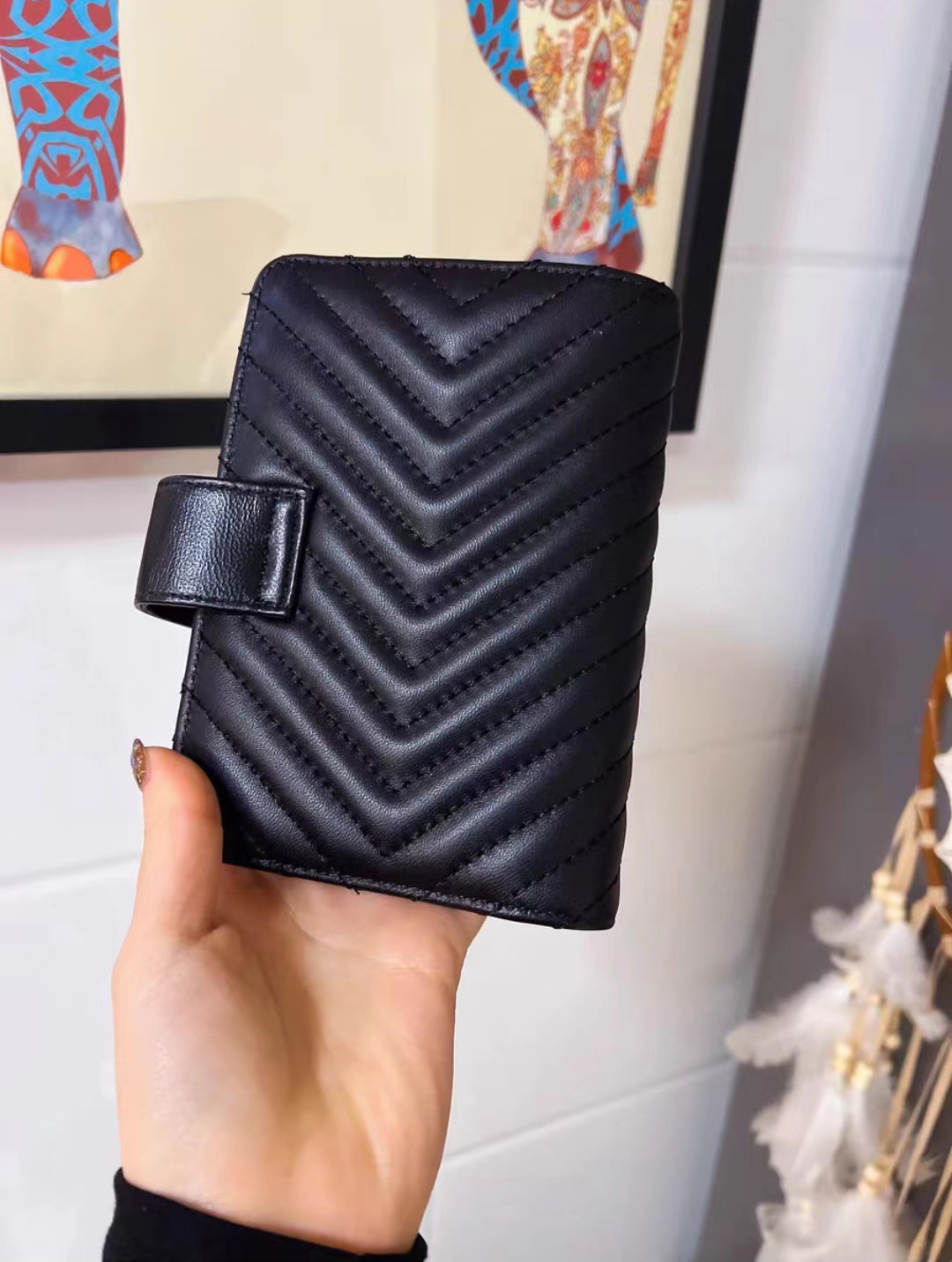 サンローラン 手帳 ルーズリーフ コンパクト a7サイズ YSLシグネチャー