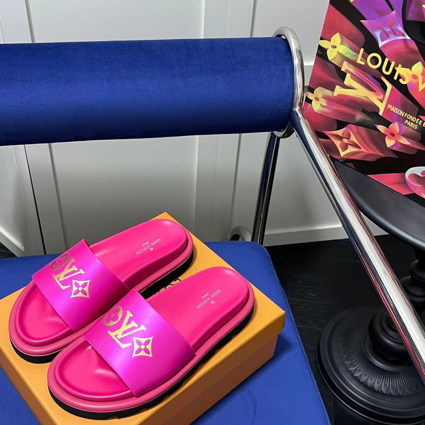 ルイヴィトン サンダル かわいい LV スリッパ Louis Vuitton ビーチ