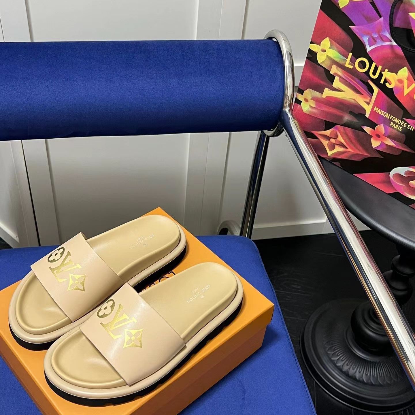 ルイヴィトン サンダル かわいい LV スリッパ Louis Vuitton ビーチ
