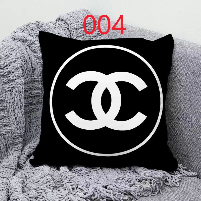 シャネル クッションカバー Chanelロゴマーク ソファー枕カバー CHANEL