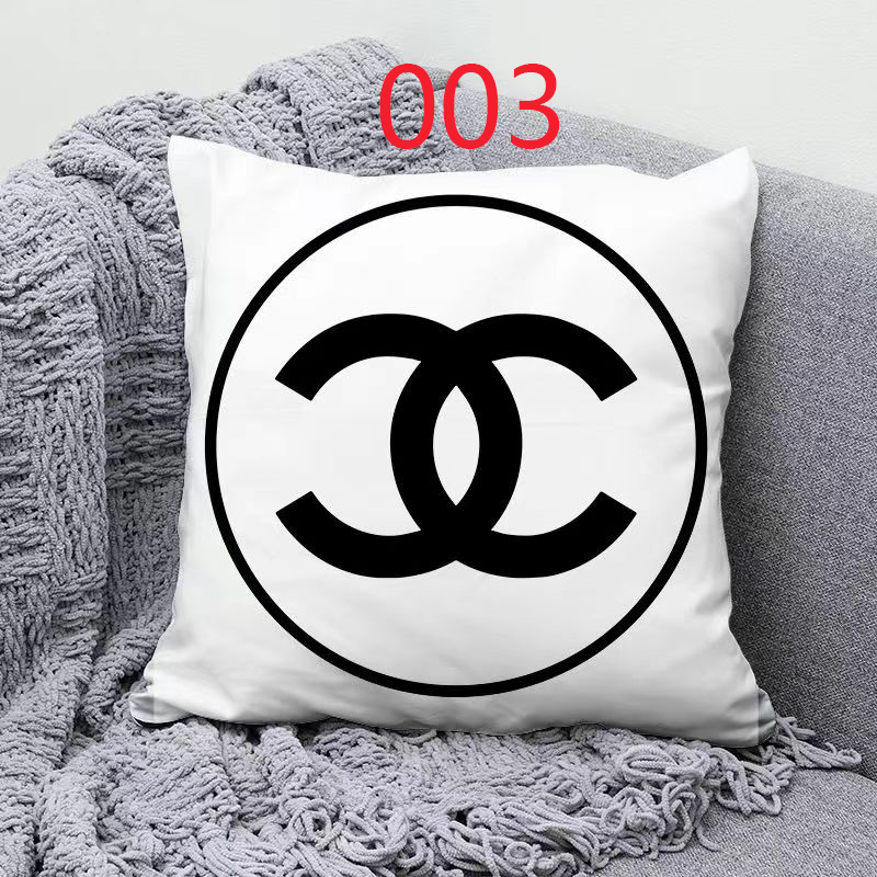 シャネル クッションカバー Chanelロゴマーク ソファー枕カバー CHANEL