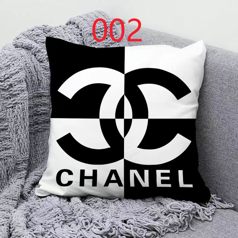 シャネル クッションカバー Chanelロゴマーク ソファー枕カバー CHANEL