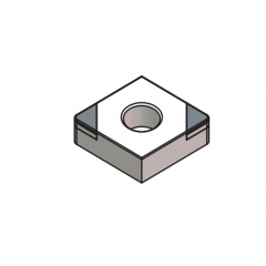 Worldia - CN Type PCBN Turning Insert for powder metallurgy- Negative 80°