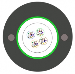 Double steel wire strength   direct burial optical fiber cable