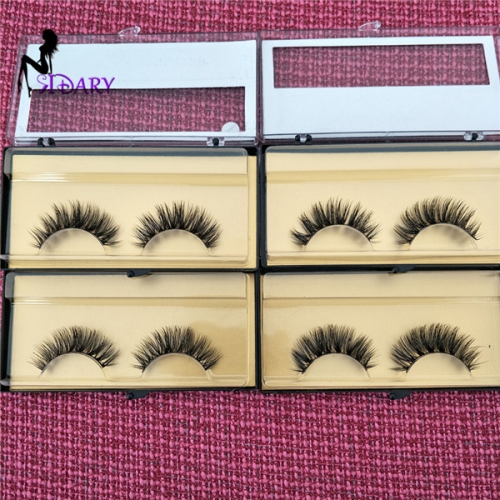 Sidary Hair 1 Pair Beauty Hand Made Thick Curly Horse Hair False Eyelashes Fake Eye Lashes Natural Long Mink Makeup Extension Tools