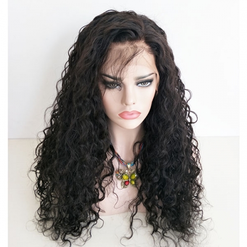 Sidary Water Wave 13X6 Deep Part Lace Front Human Hair Wigs For Women 180% Pre Plucked Virgin Hair Front Wig With Baby Hair